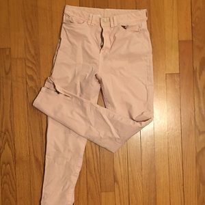 American Apparel high waisted zipper ankle jegging